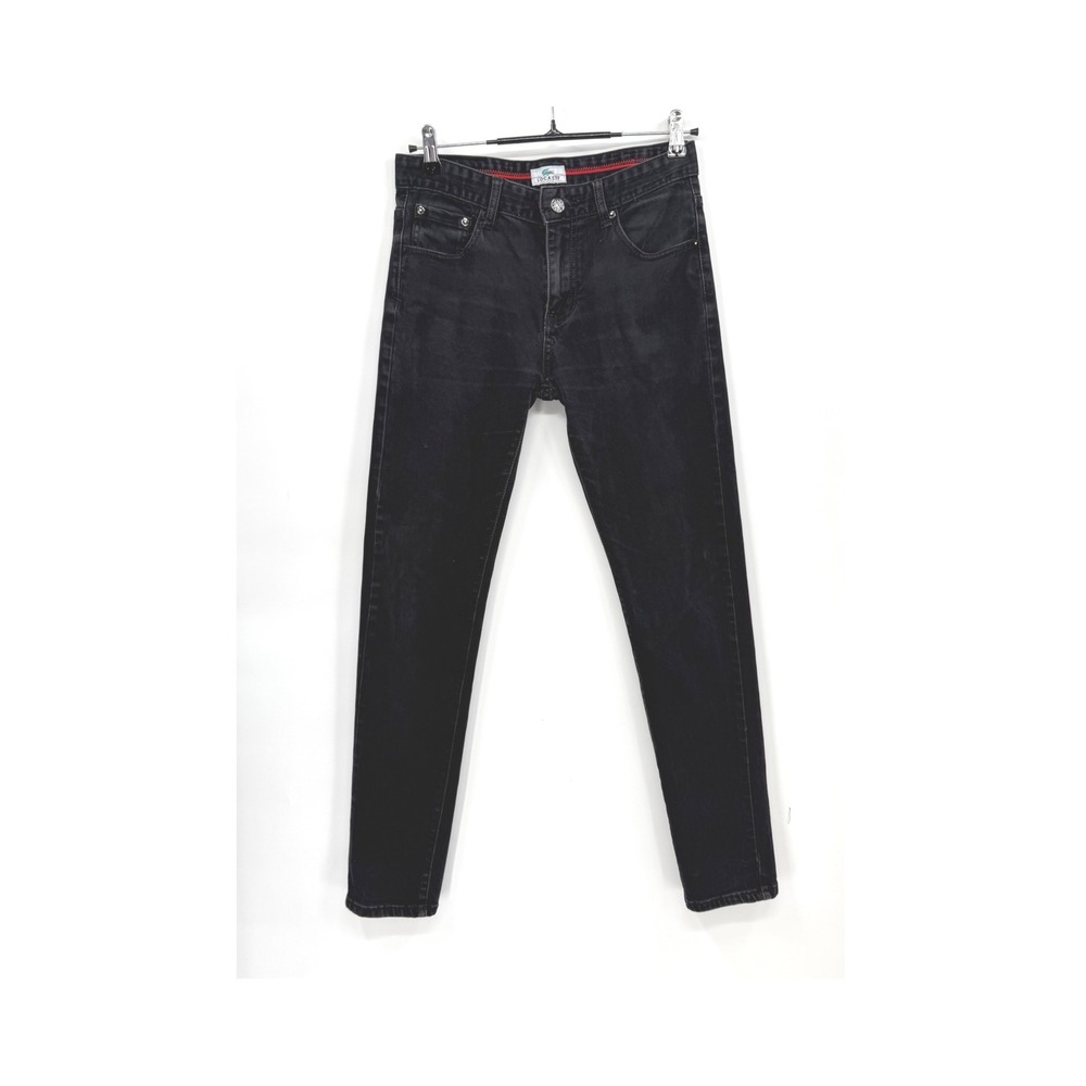 Lacoste 28 Slim Fit Jeans Mens Black Dark Wash Crocodile‎ Logo Denim